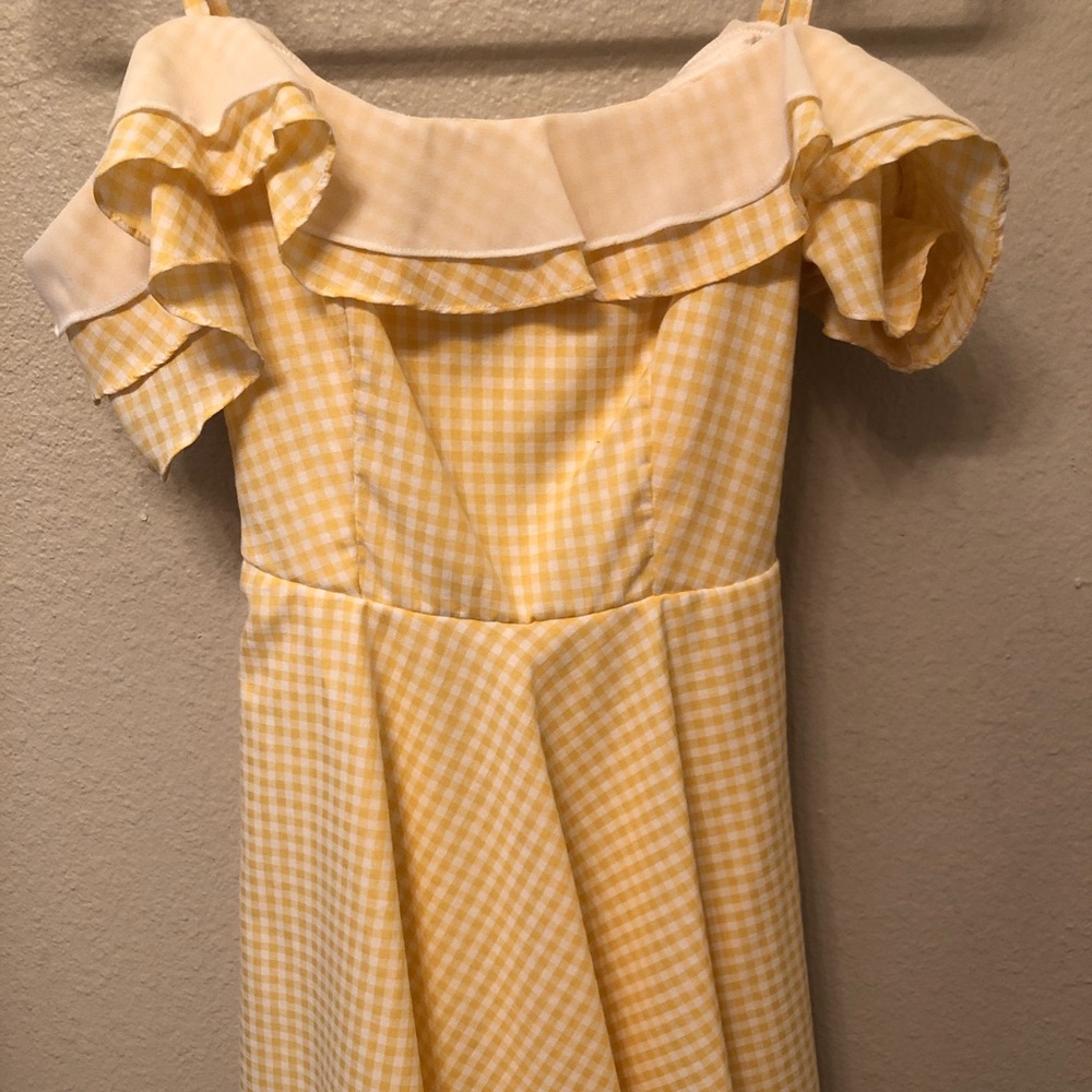 Bonne Chance Yellow Gingham Dress